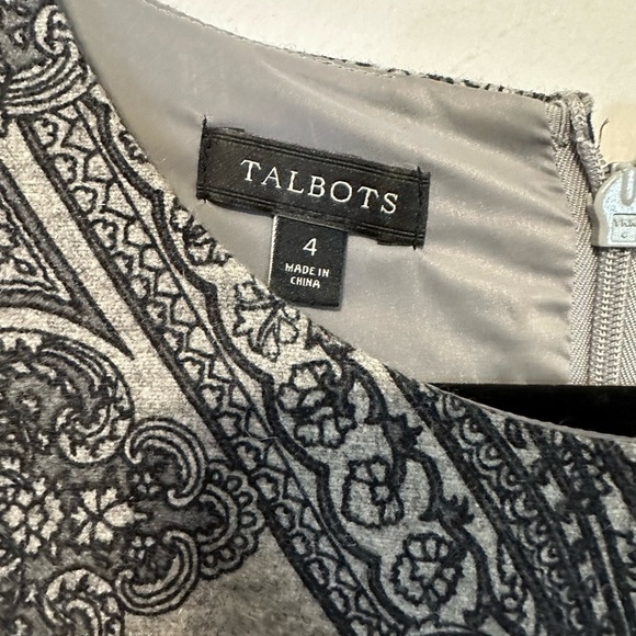 Talbots Petites Women’s Gray Wool Dress With Lining, Size High Quality Size 4 - Picture 5 of 6